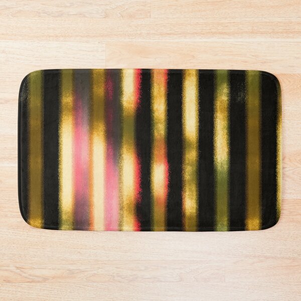 Item preview, Neon Pink Gold Stripe Pattern designed and sold by bubblegoth.
