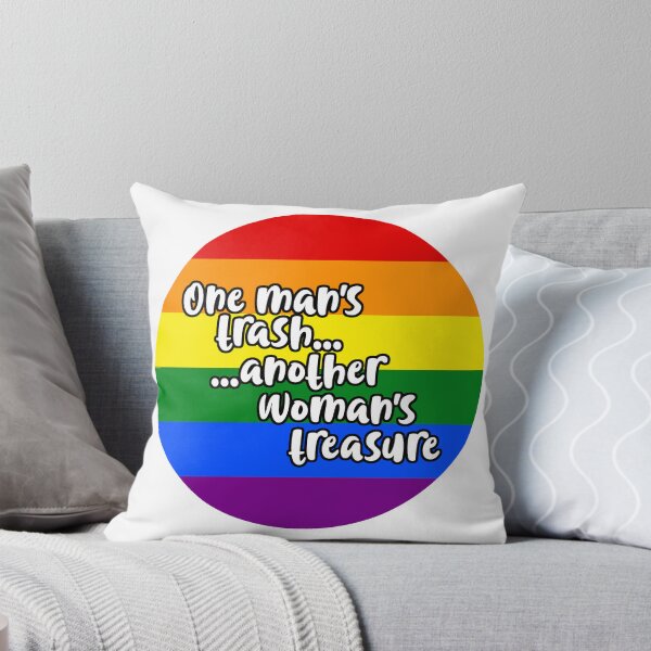 Item preview, One Man's Trash... Another Woman's Treasure (Rainbow flag) designed and sold by robynetzan.
