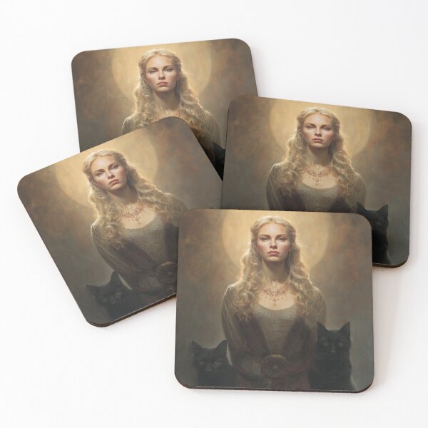 Item preview, Freyja and the Black Cats designed and sold by NordicDreams.