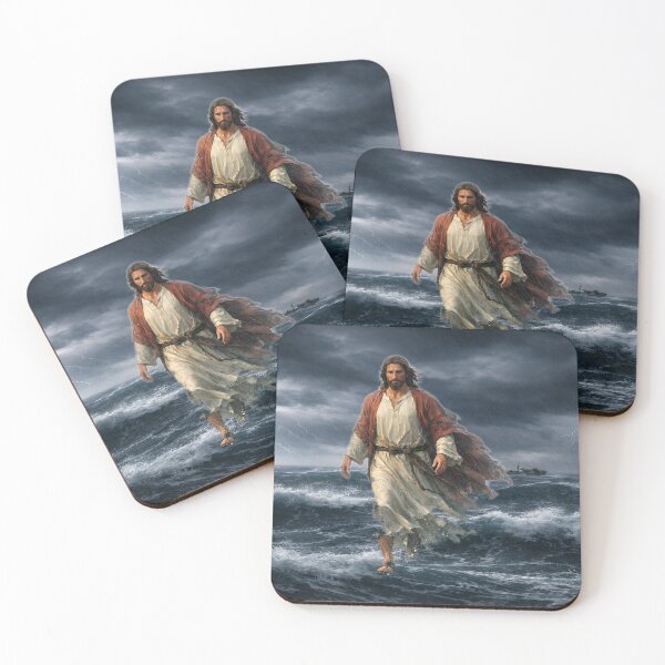Item preview,  Jesus Walking on Water — The Miracle in the Storm designed and sold by MysticOzzy.