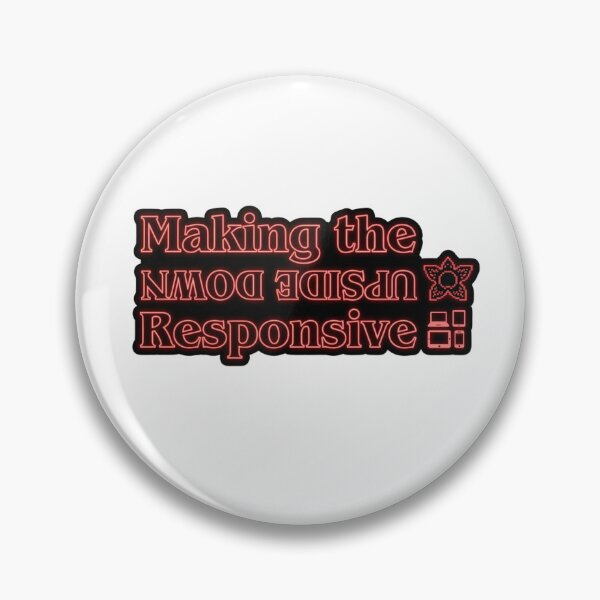 Item preview, Front-End Dev Laptop Sticker - Making the Upside Down Responsive designed and sold by Offline Theory.