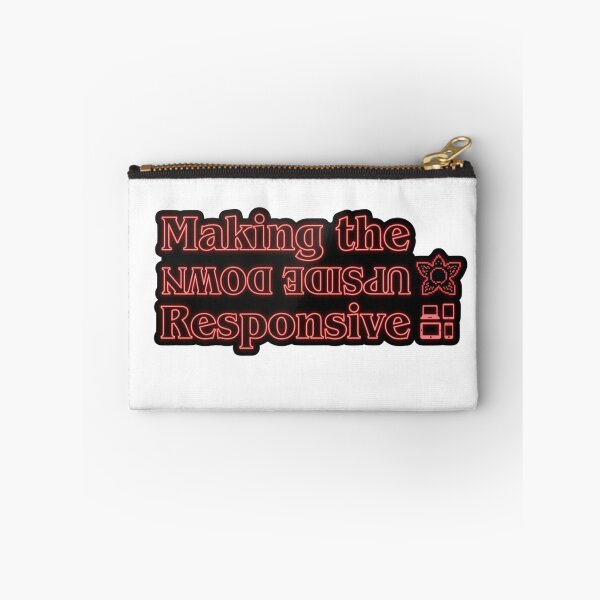 Item preview, Front-End Dev Laptop Sticker - Making the Upside Down Responsive designed and sold by Offline Theory.