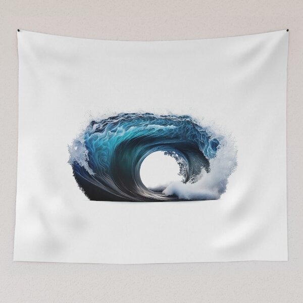 Item preview, Japanese Great White Shark Wave - Aesthetic Ukiyo-e Art designed and sold by DraftDose.