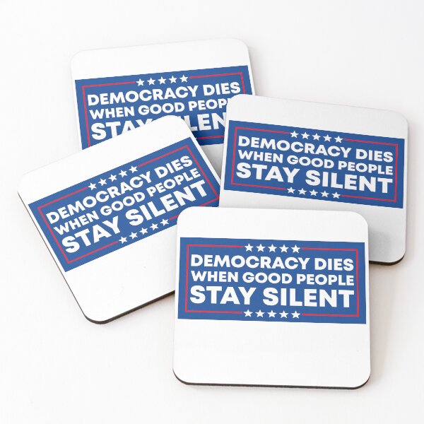 Item preview, Democracy Dies When Good People Stay Silent - No Kings Rally designed and sold by PixVib.