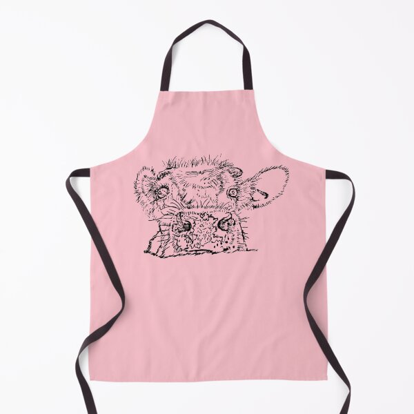 Item preview, Dairy Cow - Peekamoo - (#FFC1CC) designed and sold by The Stippler Process.