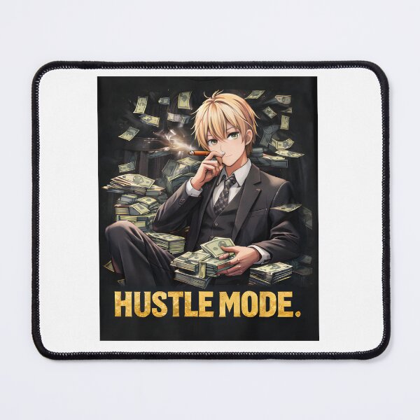 Item preview, Hustle Mode Anime Boss Surrounded by Money and Power designed and sold by Anshugoyal.