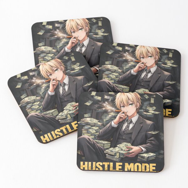 Item preview, Hustle Mode Anime Boss Surrounded by Money and Power designed and sold by Anshugoyal.