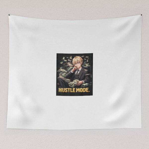 Item preview, Hustle Mode Anime Boss Surrounded by Money and Power designed and sold by Anshugoyal.