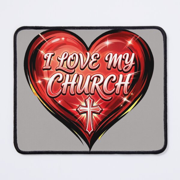 Item preview, I Love My Church designed and sold by Praytastic.