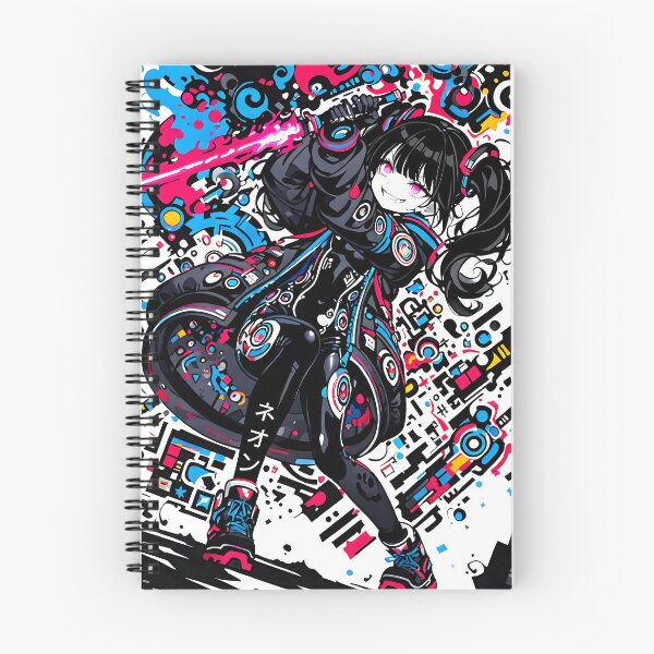 Item preview, NEON: Arrogant Cyberpop Katana Slash | Cute Cyberpunk Anime Girl designed and sold by Sytrics.