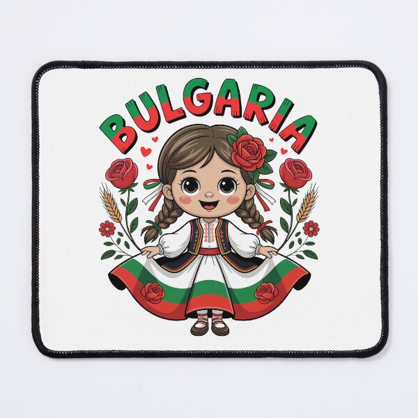 Item preview, Cute Bulgarian Girl in Traditional Folk Dress for Kids designed and sold by NUMAcreations.