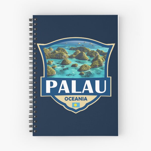 Item preview, Palau Illustration Retro Badge designed and sold by KrisSidDesigns.