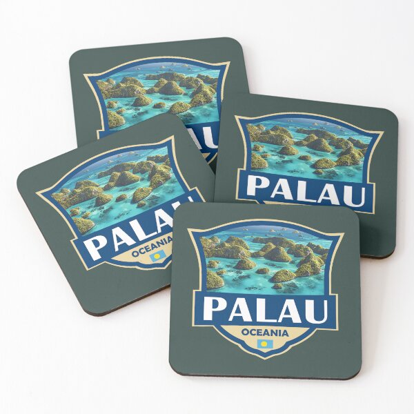 Item preview, Palau Illustration Retro Badge designed and sold by KrisSidDesigns.