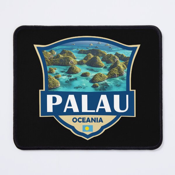 Item preview, Palau Illustration Retro Badge designed and sold by KrisSidDesigns.