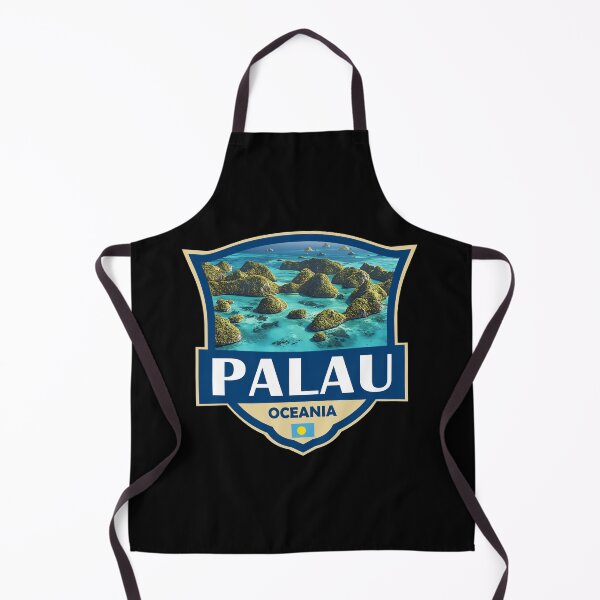 Item preview, Palau Illustration Retro Badge designed and sold by KrisSidDesigns.