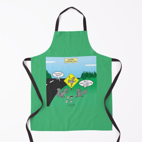Item preview, Squirrel Crossing Sign! designed and sold by Out to Lunch Cartoons and More.