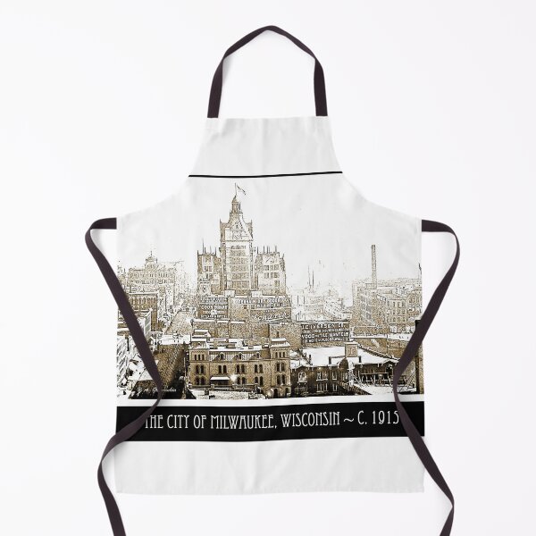 Item preview, Milwaukee, Wisconsin Skyline, c. 1915, Vintage Photograph designed and sold by AMacGPhilly.