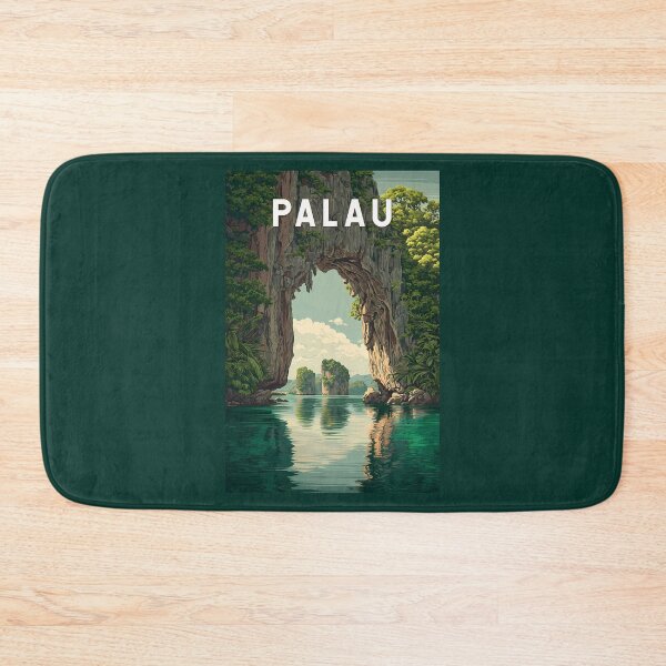Item preview, Palau Illustration Travel Art Vintage designed and sold by KrisSidDesigns.