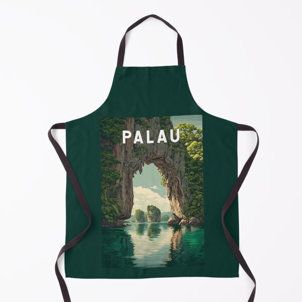Item preview, Palau Illustration Travel Art Vintage designed and sold by KrisSidDesigns.
