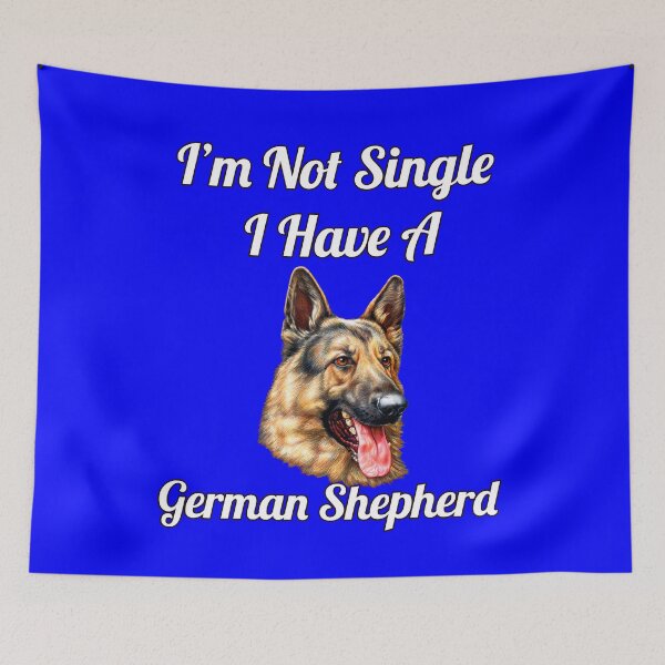 Item preview, Dog Owner I'm Not Single I Have A  German Shepherd Design designed and sold by fantasticdesign.