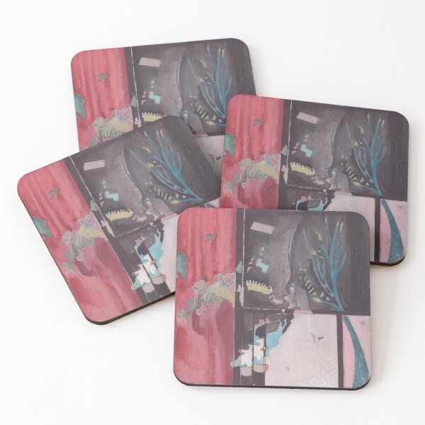 Item preview, Windows of Perception: Abstract Watercolor Polyptych designed and sold by 90 A.