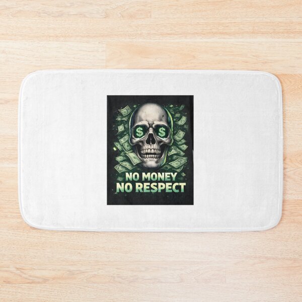 Item preview, No Money No Respect – Dark Skull Wealth Motivation Art designed and sold by Anshugoyal.