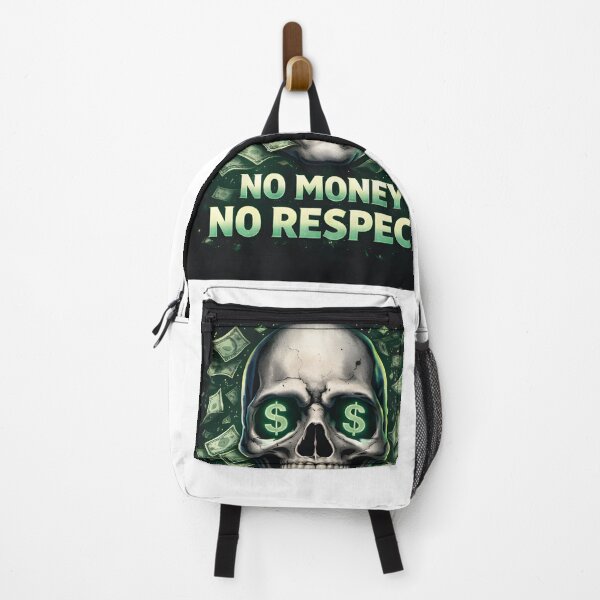 Item preview, No Money No Respect – Dark Skull Wealth Motivation Art designed and sold by Anshugoyal.