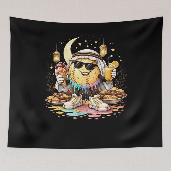 Item preview, Eid Mubarak Drip Cookie Character Cool Islamic Festival Street designed and sold by bilal sibgui.