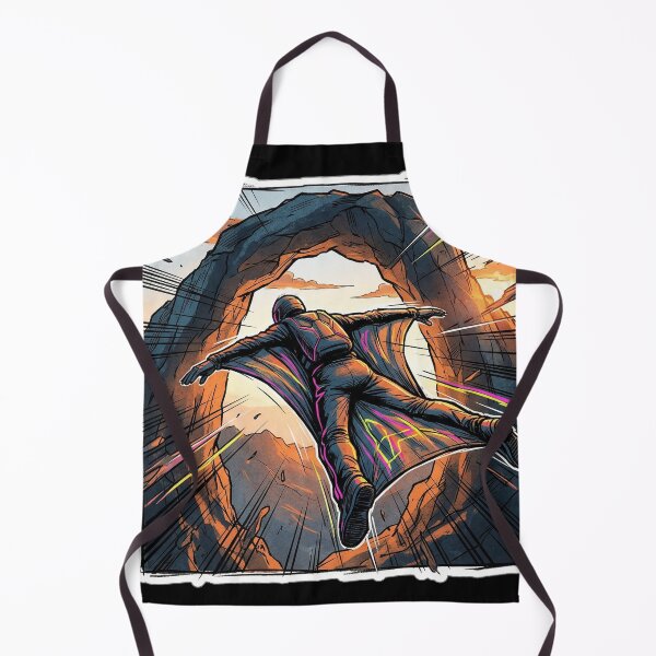 Item preview, Extreme Wingsuit – Street Art Pop Art Flight at Sunset | Dynamic Illustration designed and sold by PLUSHIWORLDtm.