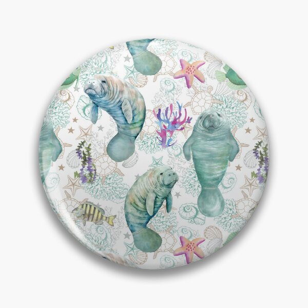 Item preview, Manatee Nautical Pattern Throw Blanket, Phone Case designed and sold by candiscamera.