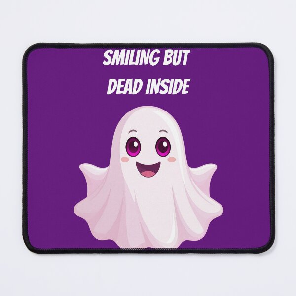 Item preview, Smiling But Dead Inside Funny Ghost Cute Dark Humor Shirt designed and sold by Negisandeep studio.