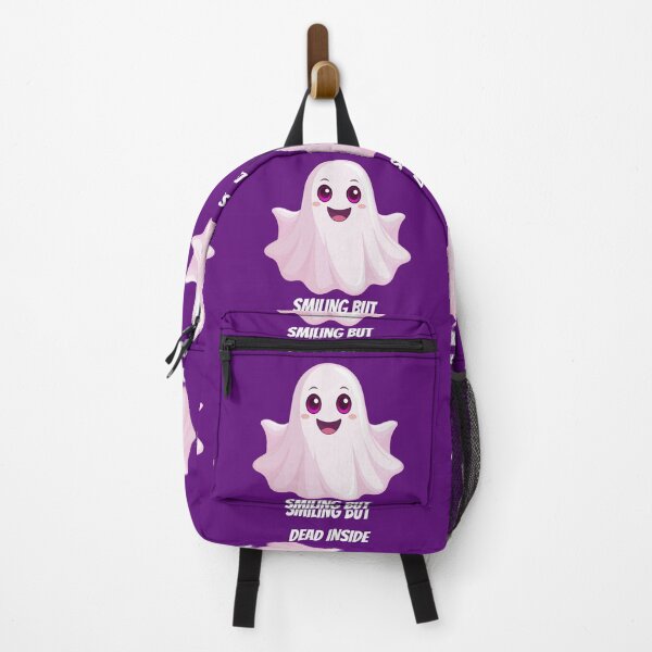 Item preview, Smiling But Dead Inside Funny Ghost Cute Dark Humor Shirt designed and sold by Negisandeep studio.