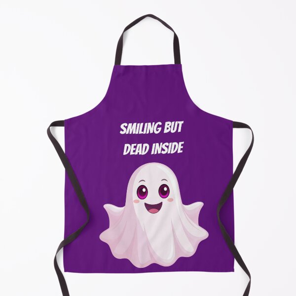 Item preview, Smiling But Dead Inside Funny Ghost Cute Dark Humor Shirt designed and sold by Negisandeep studio.