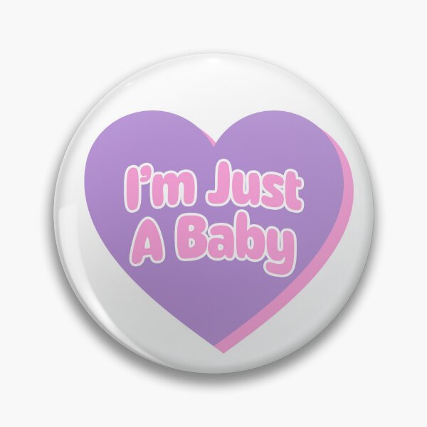 Item preview, I'm Just A Baby - Purple Heart designed and sold by Rock Bottom Press.