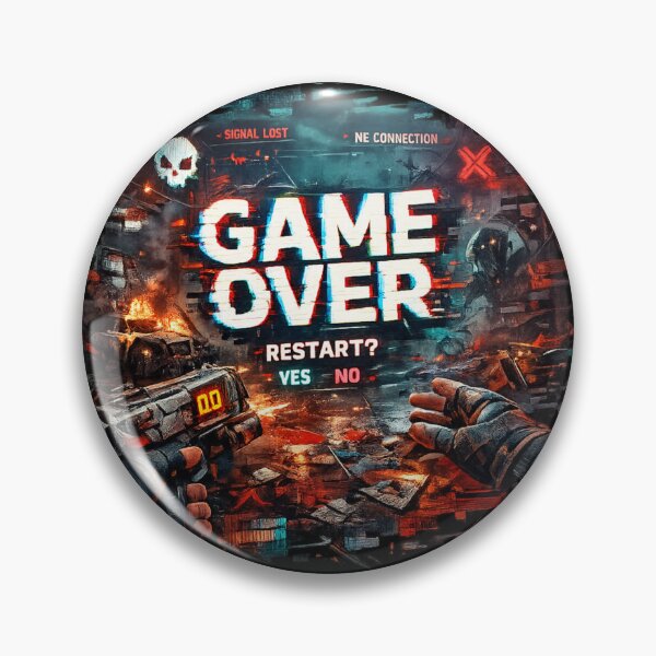 Item preview, Game Over Glitch – Cyber Pk Gaming Aesthetic designed and sold by Ana Gómez.