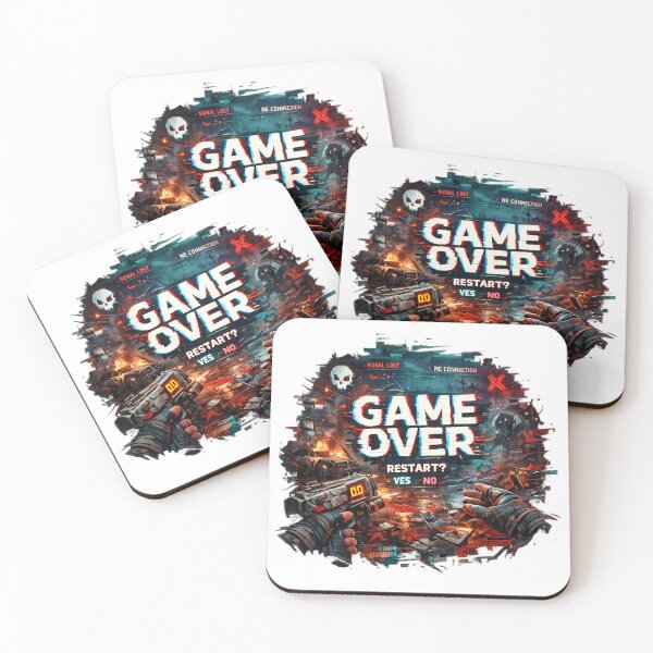Item preview, Game Over Glitch – Cyber Pk Gaming Aesthetic designed and sold by Ana Gómez.