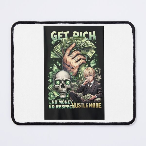 Item preview, Get Rich Hustle Mode – Money, Power & Respect Anime Art designed and sold by Anshugoyal.