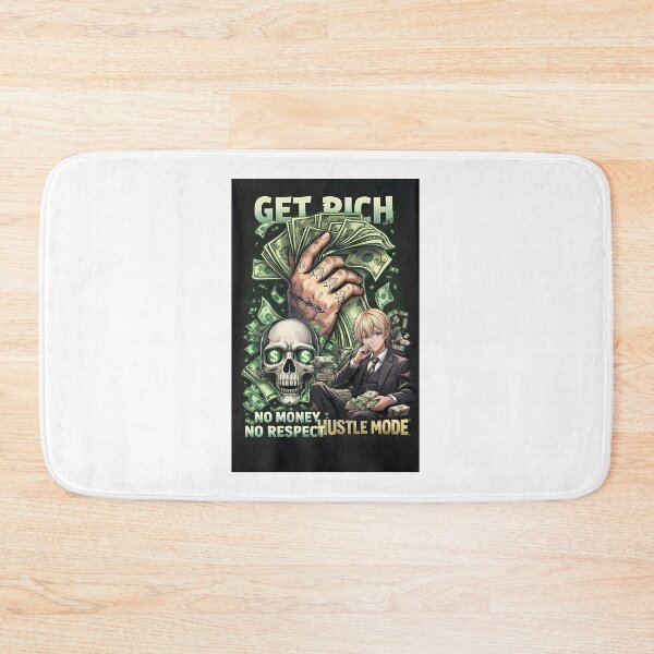Item preview, Get Rich Hustle Mode – Money, Power & Respect Anime Art designed and sold by Anshugoyal.