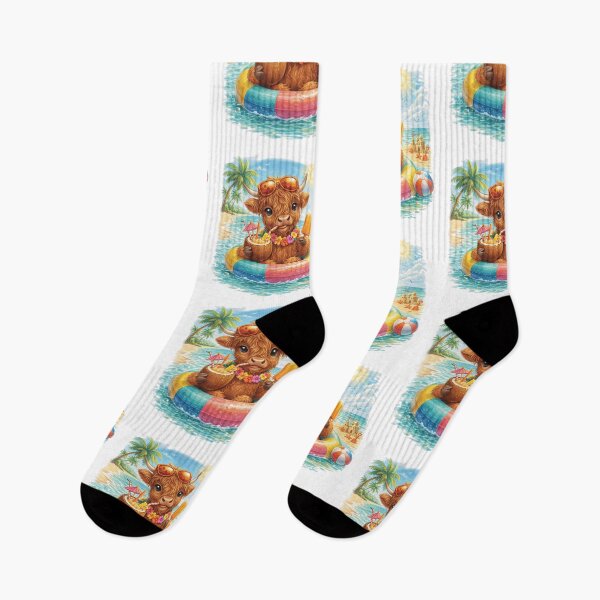 Item preview, Tropical Highland Cow Summer Vibes designed and sold by Mindful56.