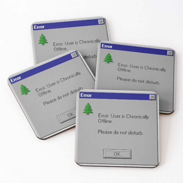 Item preview, Chronically Offline Windows 95 Error Retro Tech designed and sold by ryanguas.