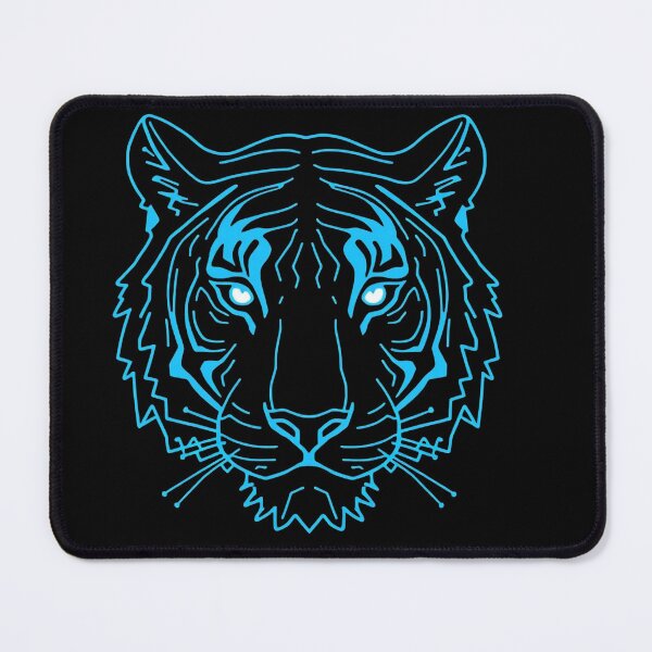 Item preview, Neon Cyberpunk Tiger Minimalist Line Art designed and sold by PaulyTechStudio.