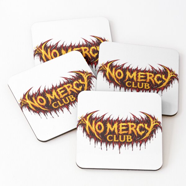 Item preview, No Mercy Club – Fiery Gothic Metal Logo Design designed and sold by bloomandbeads.eu.