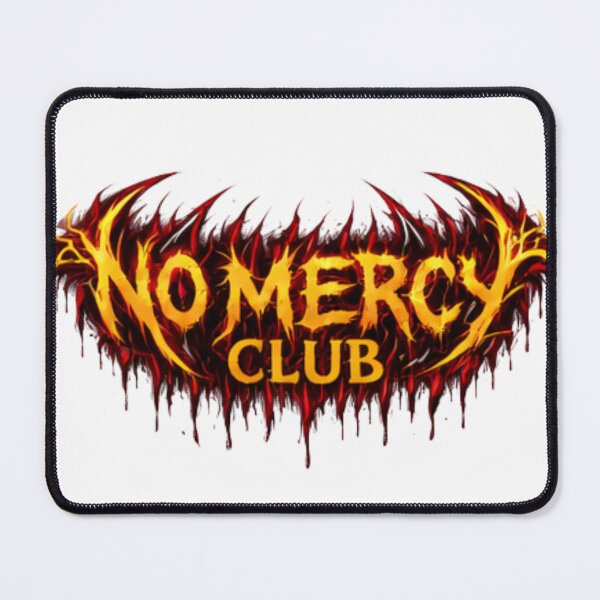 Item preview, No Mercy Club – Fiery Gothic Metal Logo Design designed and sold by bloomandbeads.eu.