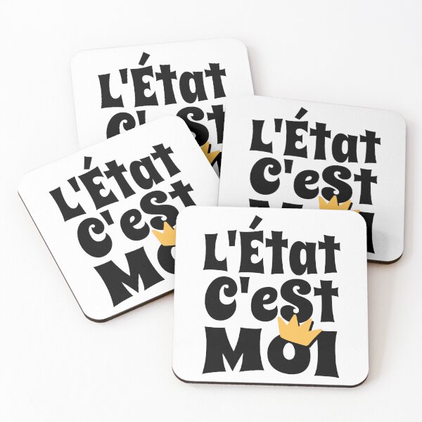 Item preview, Absolute Power L Etat C Est Moi French Quote designed and sold by AntiqueImages.