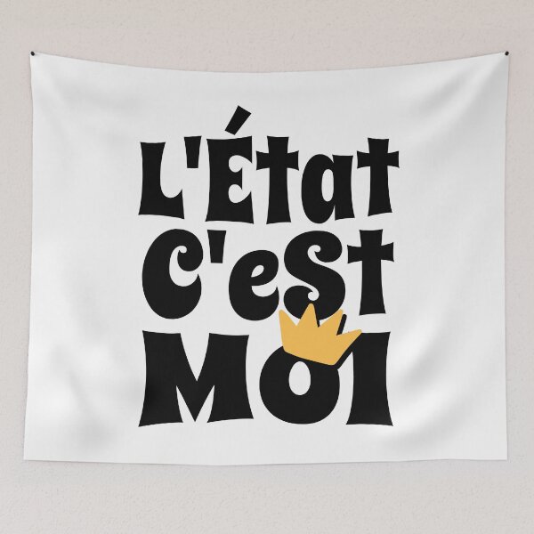 Item preview, Absolute Power L Etat C Est Moi French Quote designed and sold by AntiqueImages.