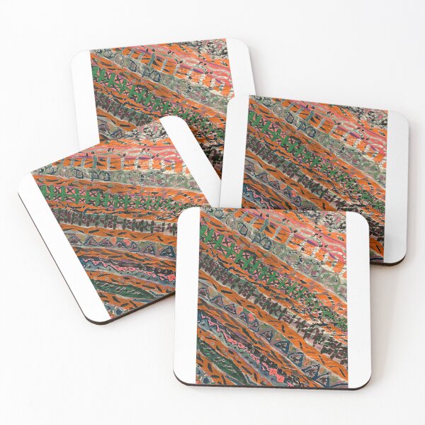 Item preview, “Vibrant Threads – Abstract Pattern of Color and Rhythm” - Alternative Coloring designed and sold by Brody Schenk Art.