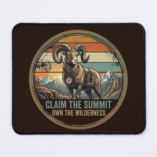Item preview, Claim the Summit – Own the Wilderness Emblem Design designed and sold by Dogandesighn.