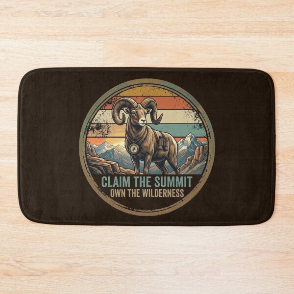 Item preview, Claim the Summit – Own the Wilderness Emblem Design designed and sold by Dogandesighn.