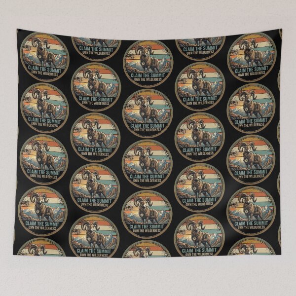 Item preview, Claim the Summit – Own the Wilderness Emblem Design designed and sold by Dogandesighn.
