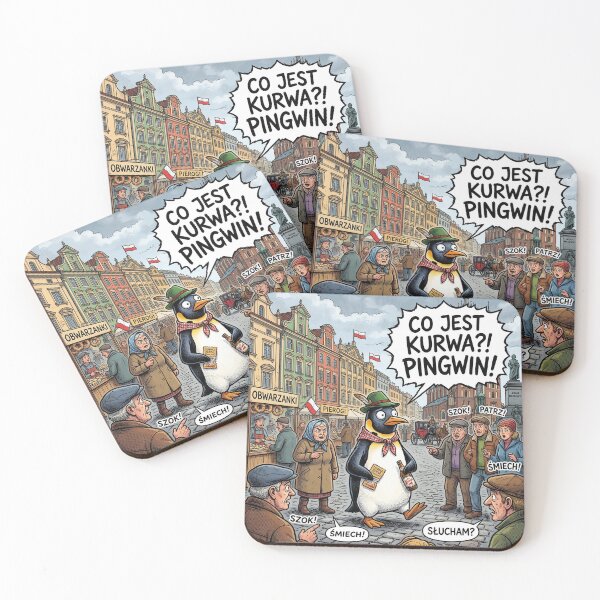 Item preview, Meanwhile In Poland Funny Austrian Penguin Comic designed and sold by ryanguas.